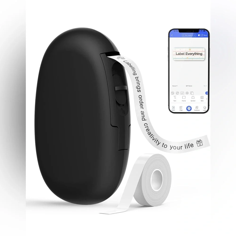 BRAND NEW Bluetooth Label Maker Machine with Tape, Continuous Waterproof Label